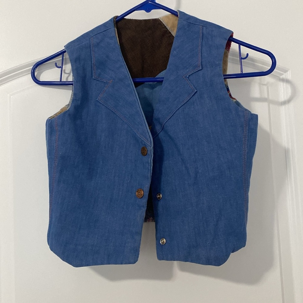 Reversible vintage vest - Picture 5 of 8